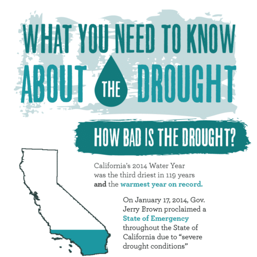 Thumbnail of the California drought infographic.