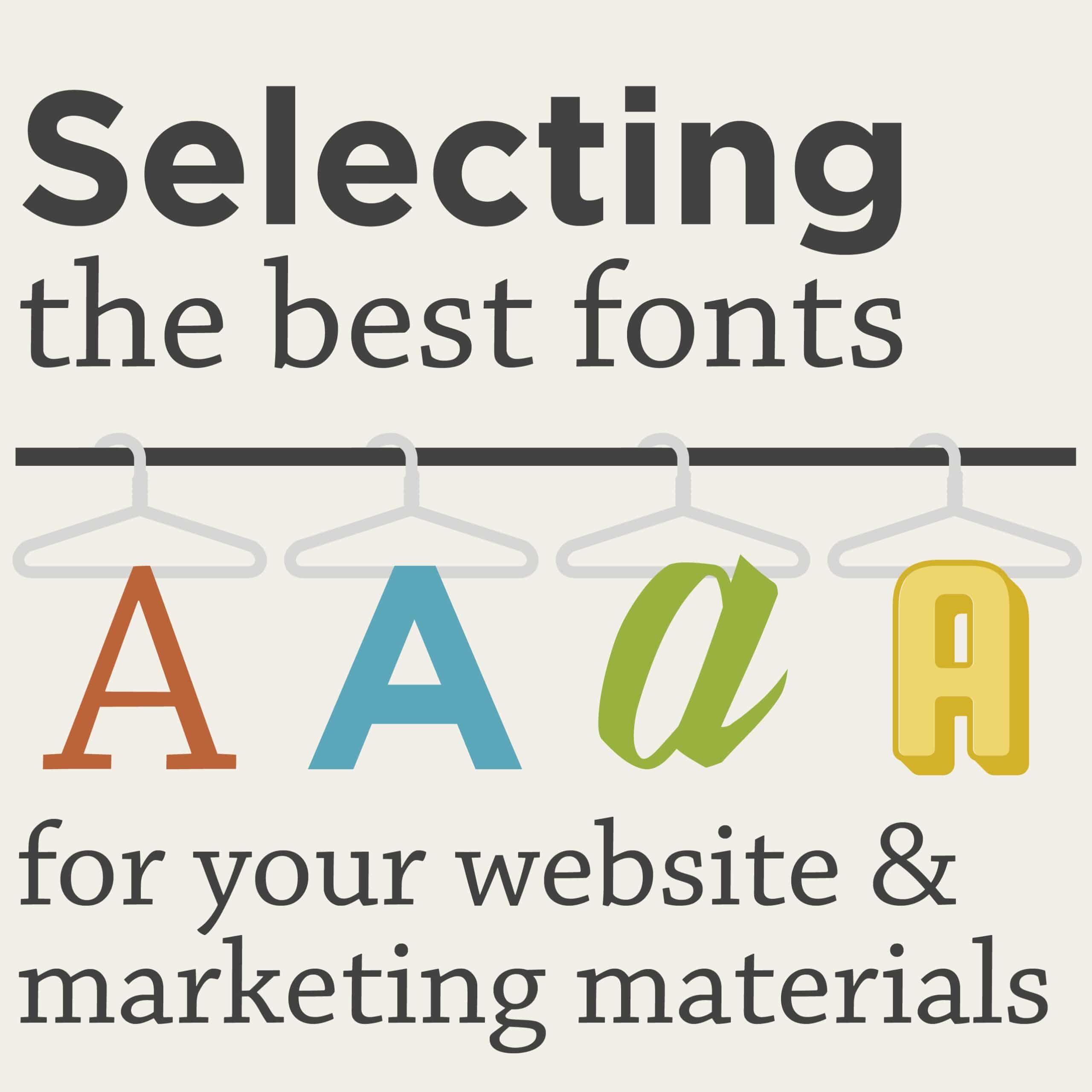 Thumbnail preview of infographic about font selection.