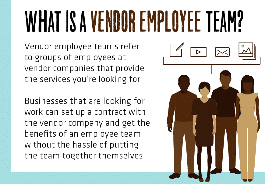 Thumbnail preview of infographic comparing freelance teams and vendor teams.