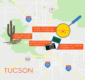 Map of Tucson showing the best museums.