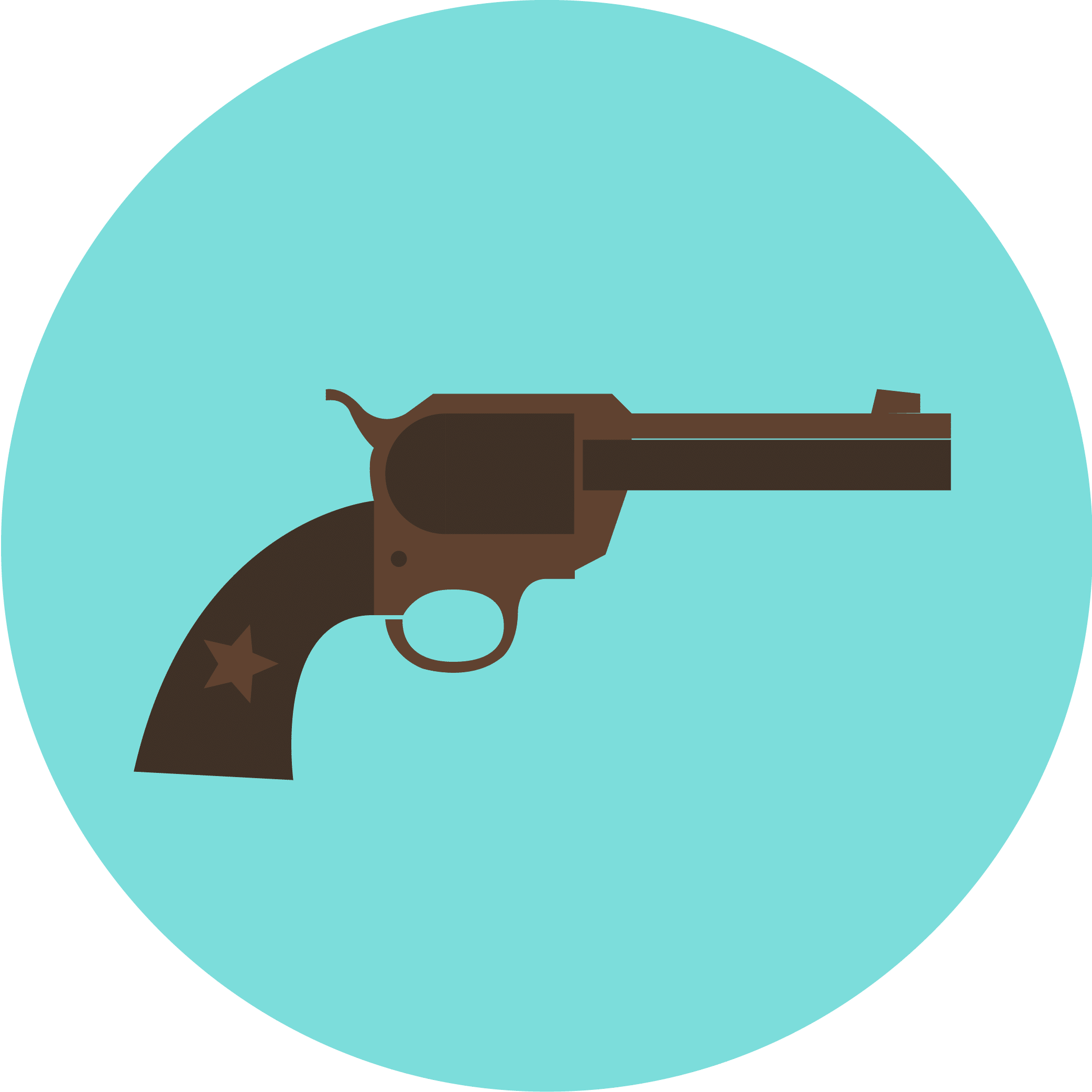 Illustration of an old-fashioned gun.
